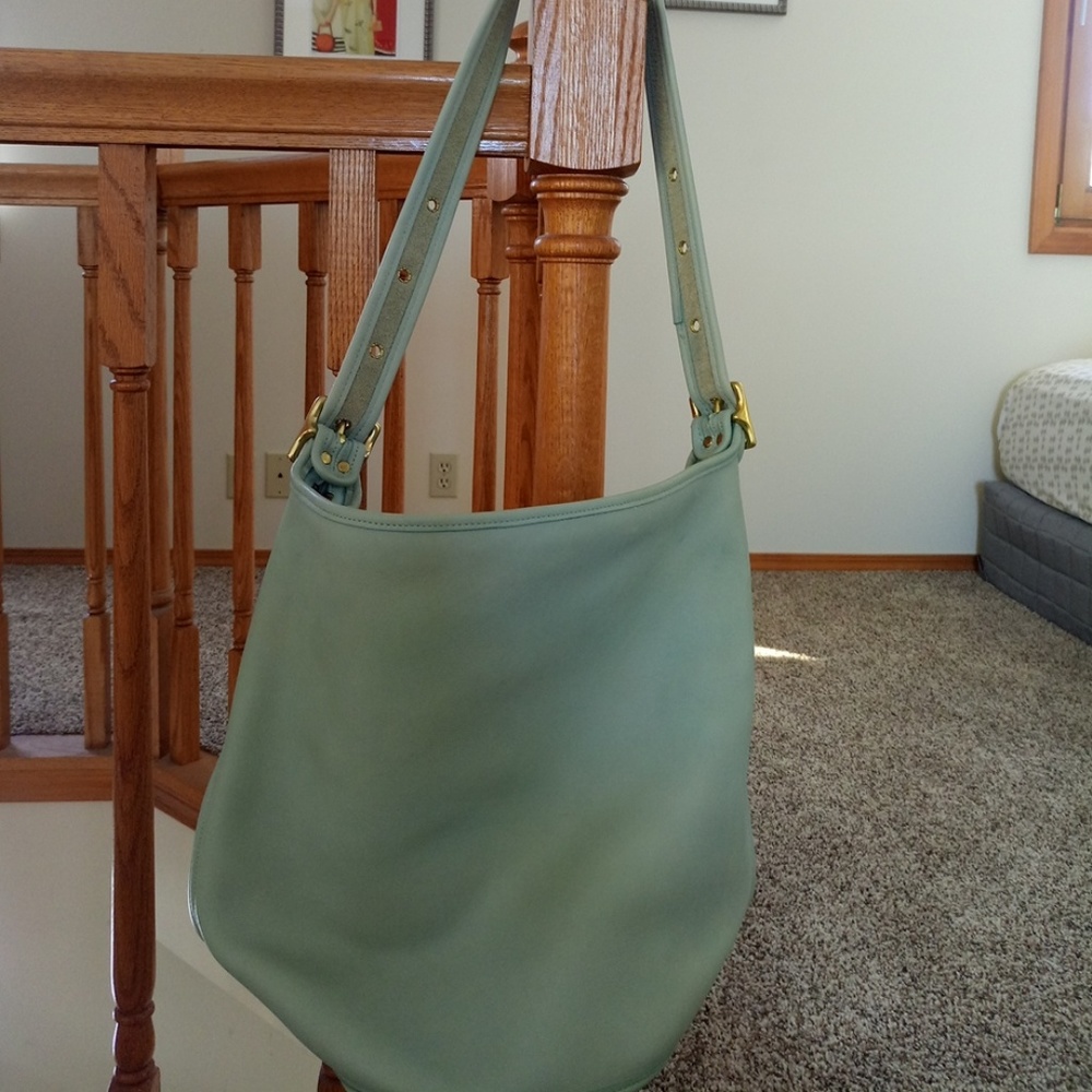 Coach Duffle Sack XL 9085 Leather Bucket Bag Tote